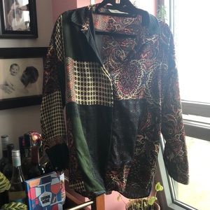 abstract patterned blouse